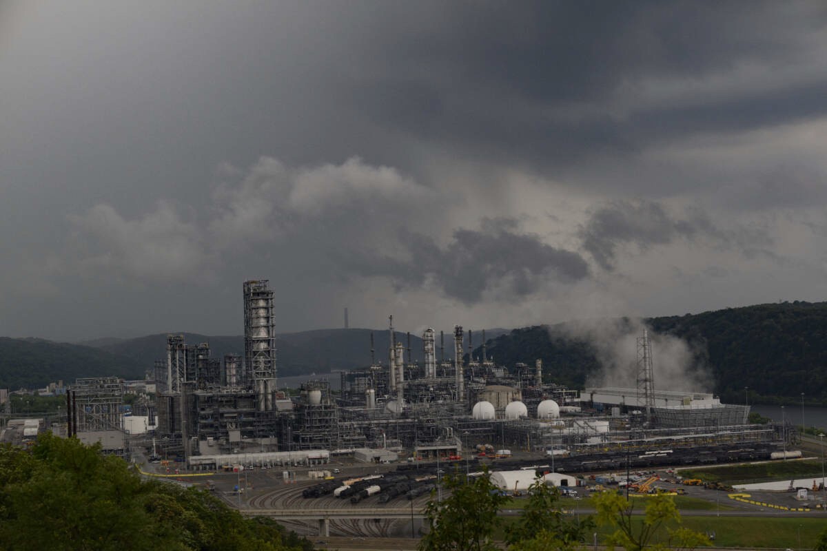 A fossil fuel plant in Monaca, Pennsylvania, on August 6, 2024.